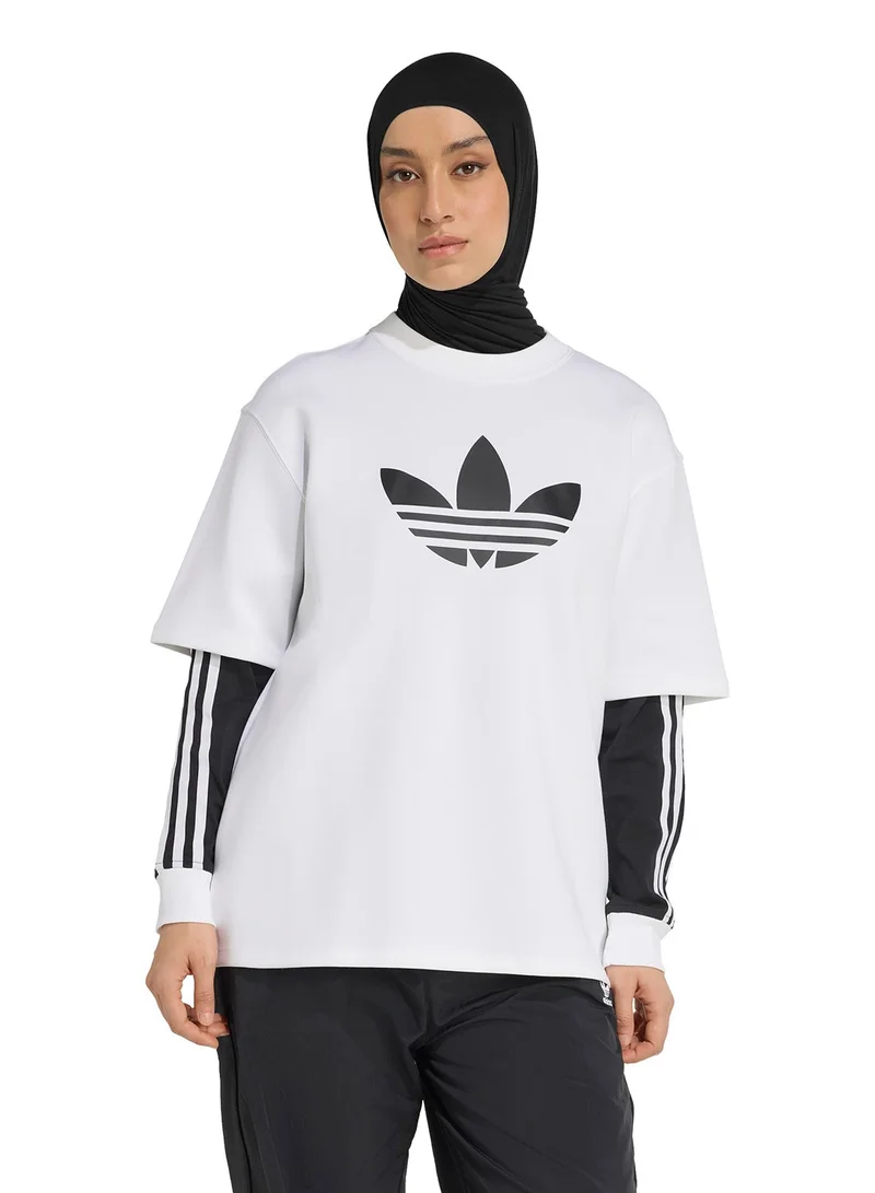 adidas Originals Adicolor Spacer Oversized Trefoil T-Shirt